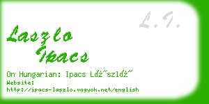 laszlo ipacs business card